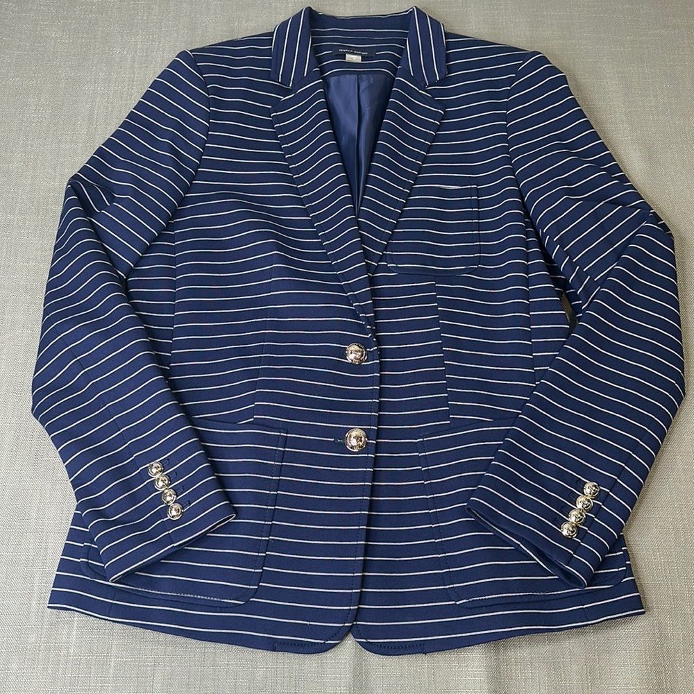 Tommy Hilfiger Navy Striped Blazer